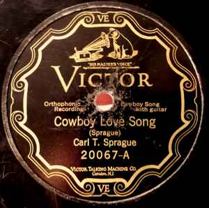Carl T. Sprague - Cowboy Love Song / Following The Cow Trail album cover