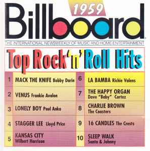 Perpetual Cirkus Badeværelse Billboard Top Rock'N'Roll Hits - 1959 (1997, CD) - Discogs