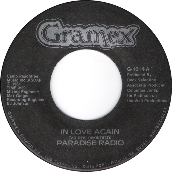 Paradise Radio – In Love Again / I Still Love You (1981, Vinyl