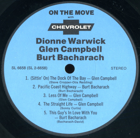 Album herunterladen Dionne Warwick, Glen Campbell, Burt Bacharach - On The Move