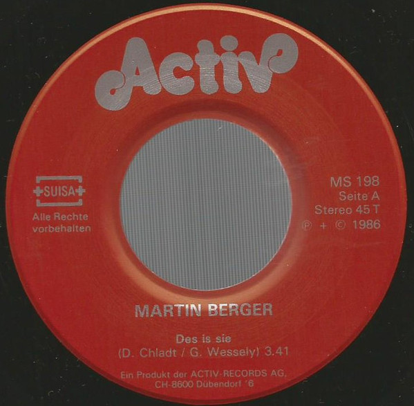 last ned album Martin Berger - Des Is Sie