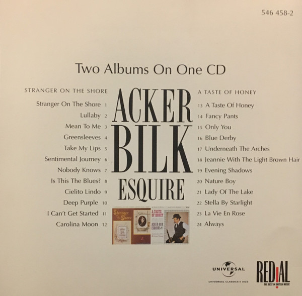 ladda ner album Acker Bilk - Acker Bilk Esquire Stranger On The Shore A Taste Of Honey