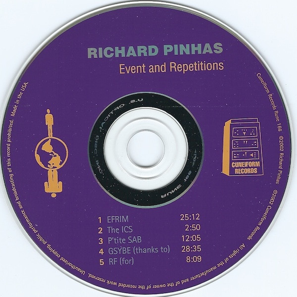descargar álbum Richard Pinhas - Event And Repetitions