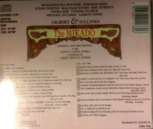 descargar álbum Gilbert & Sullivan, John PryceJones, D'Oyly Carte Opera Company - The Mikado