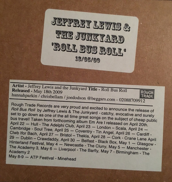 baixar álbum Jeffrey Lewis & The Junkyard - Roll Bus Roll