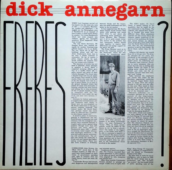 Dick Annegarn – Frères? (1986, Vinyl) - Discogs