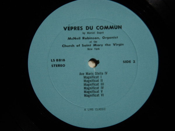 Album herunterladen McNeil Robinson - Marcel Dupre Vêpres du commun
