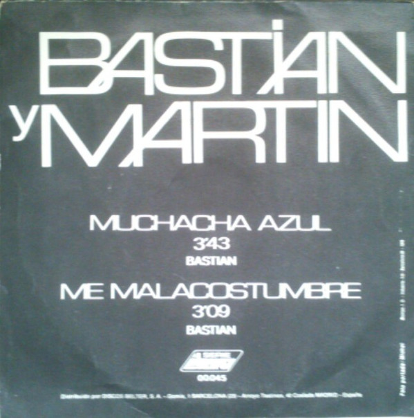 baixar álbum Bastian y Martin - Muchacha Azul Me Malacostumbre