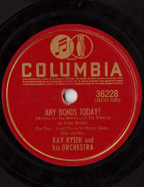descargar álbum Kay Kyser And His Orchestra - Any Bonds Today Arms For The Love Of America