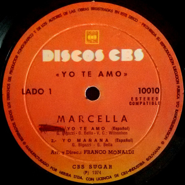 ladda ner album Marcella - Yo Te Amo Yo Mañana