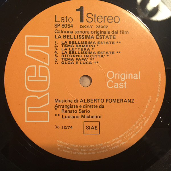 télécharger l'album Alberto Pomeranz - La Bellissima Estate