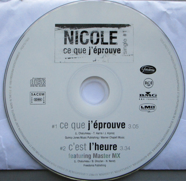 ladda ner album Nicole - Ce Que Jéprouve