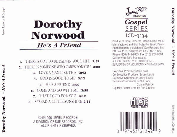 télécharger l'album Dorothy Norwood - Hes A Friend