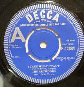 The Artwoods – I Take What I Want (1966, Vinyl) - Discogs