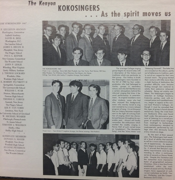 lataa albumi The Kokosingers - As The Spirit Moves Us
