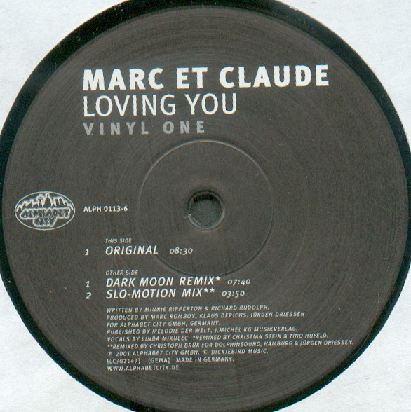 Marc Et Claude - Loving You | Releases | Discogs