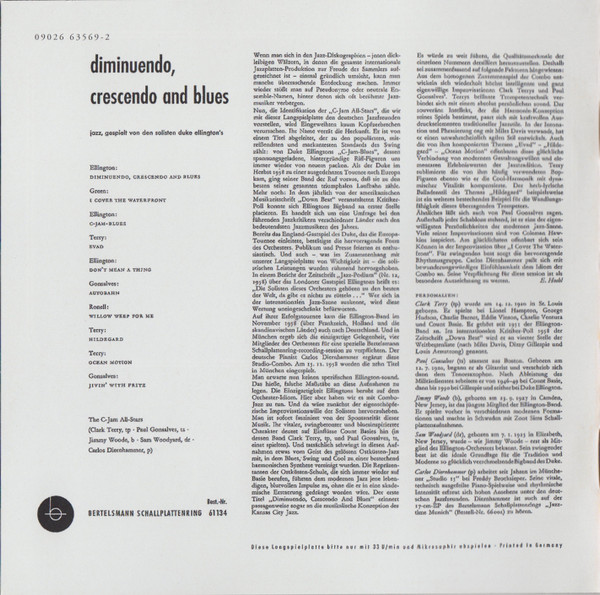 last ned album The CJam AllStars - Diminuendo Crescendo And Blues