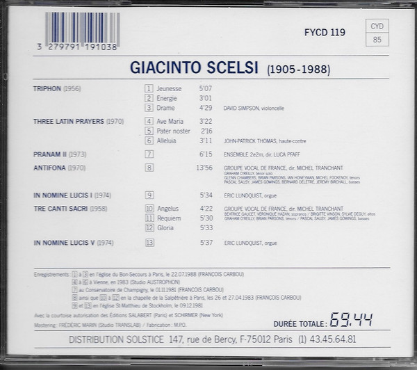 last ned album Giacinto Scelsi - Giacinto Scelsi