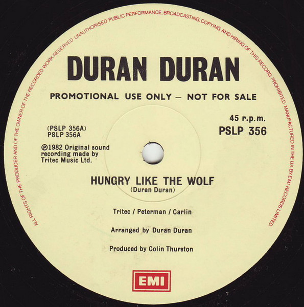 Duran Duran - Hungry Like The Wolf | Releases | Discogs