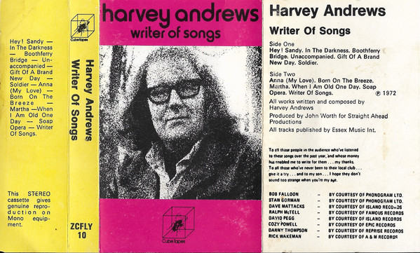 last ned album Harvey Andrews - Writer Of Songs