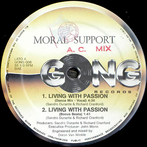 Moral Support Living With Passion 1984 Vinyl Discogs