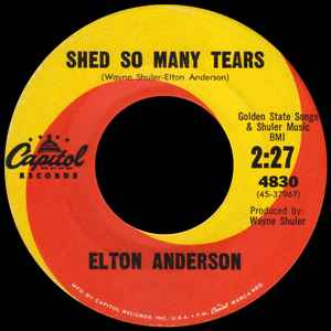 Elton Anderson - Shed So Many Tears album cover