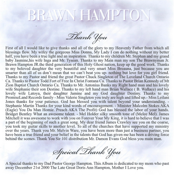 ladda ner album Brawn Hampton - Spiritual Warfare