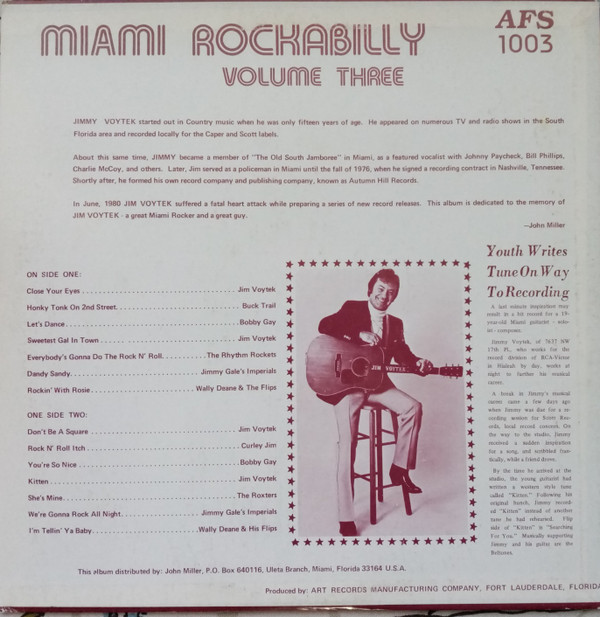 ladda ner album Various - Miami Rockabilly Volume Three