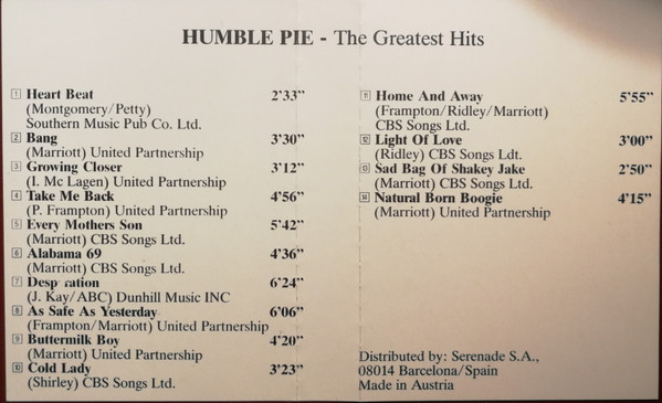 lataa albumi Humble Pie - The Greatest Hits