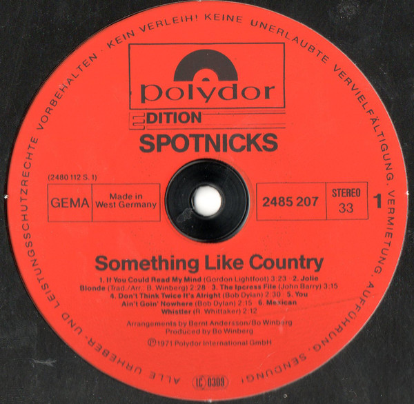 descargar álbum Spotnicks - Something Like Country