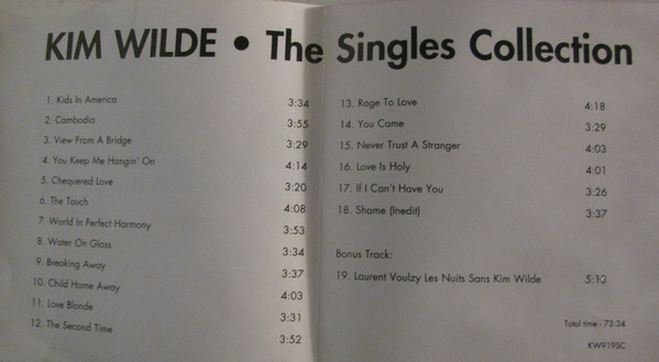 descargar álbum Kim Wilde - The Singles Collection