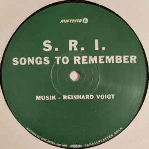 S.R.I. – Songs To Remember (1998, Vinyl) - Discogs