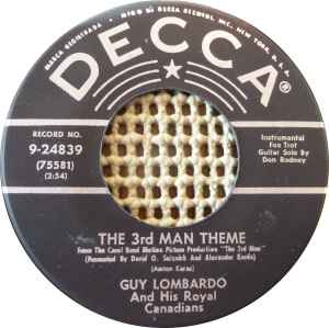 【蓄音機用SP盤レコード】THE 3RD MAN THEME-第三の男/CAFE MOZART WALTZ-カフェー・モッアルト・ワルツ/GUY LOMBARDO-ガイ・ロンバード
