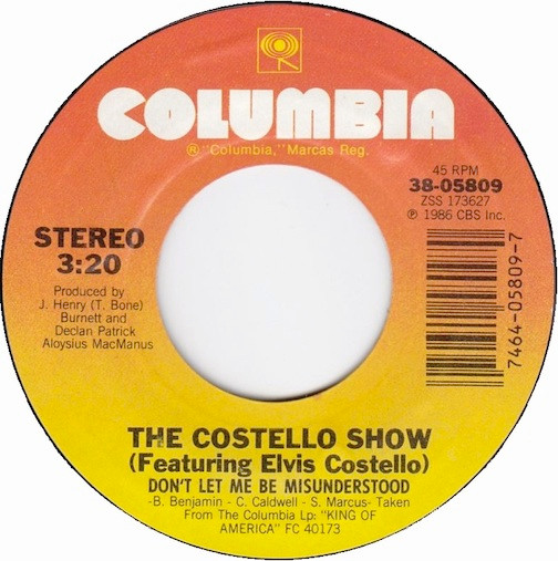 ladda ner album The Costello Show Featuring Elvis Costello - Dont Let Me Be Misunderstood Brand New Hairdo