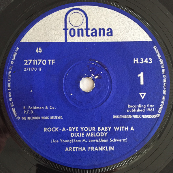 descargar álbum Aretha Franklin - Rock A Bye Your Baby With A Dixie Melody