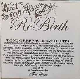 Toni Green (2) - Rebirth - Toni Green's Greatest Hits album cover