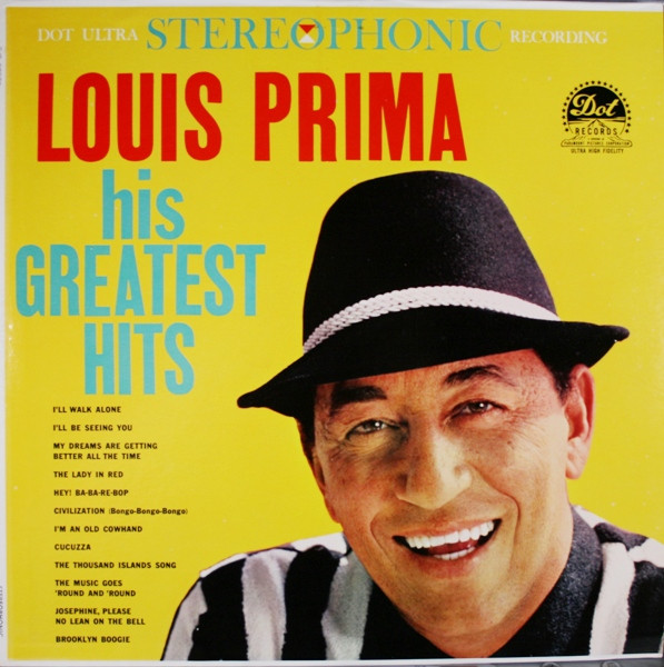 Louis Prima On Broadway 33⅓ RPM Vinyl Record 7 JUKEBOX EP (6 Songs) VG+