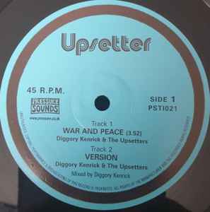 Diggory Kenrick - War And Peace album cover
