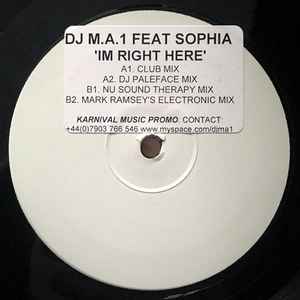 DJ MA1 - I'm Right Here album cover