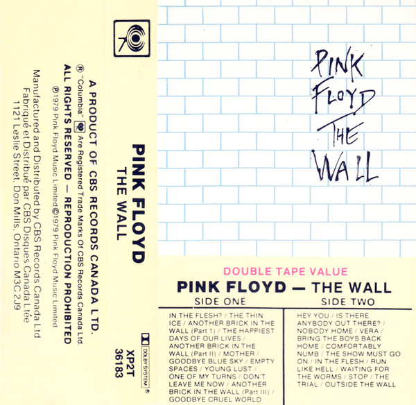 Pink Floyd – The Wall (1979, Cassette) - Discogs