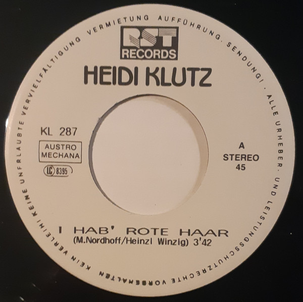 télécharger l'album Heidi Klutz - I Hab Rote Haar