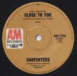Cover of (They Long To Be) Close To You, 1970, Vinyl