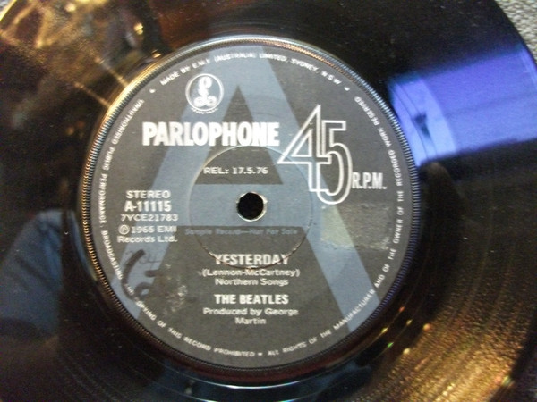 The Beatles – Yesterday c/w I Should Have Known Better (1976 