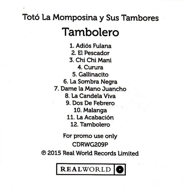 Candela Viva - Audio CD By Toto La Momposina Y Sus Tambores - VERY GOOD  17046233729