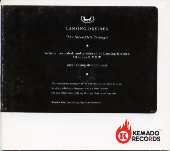 baixar álbum LansingDreiden - The Incomplete Triangle