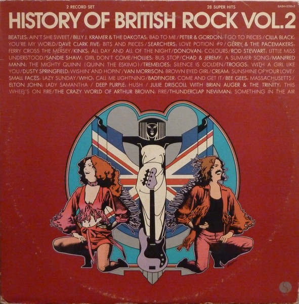 Various History Of British ロック Volume II SASH-37052 - 2 x Vinyl LP プロモ 1974  海外 即決-