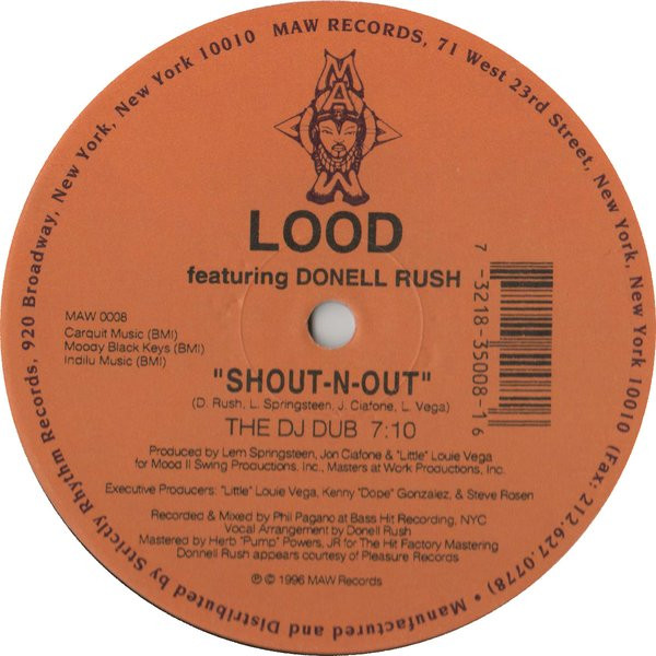 Lood Featuring Donell Rush – Shout-N-Out (1996, Vinyl) - Discogs