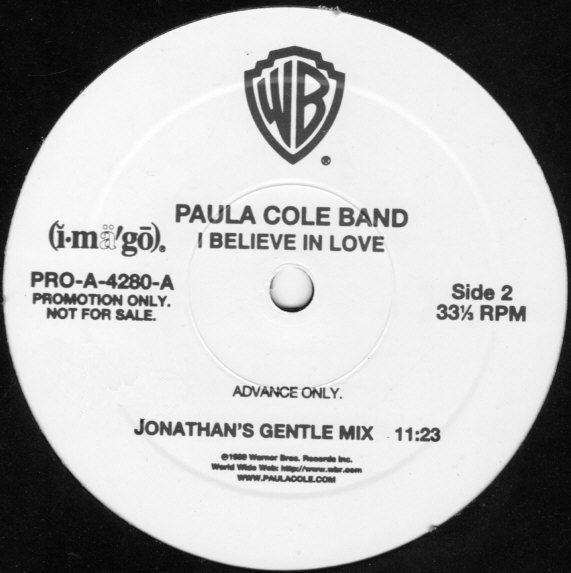 Paula Cole Band – I Believe In Love (Jonathan Peters Mixes) (1999 