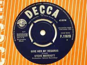 Steve Marriott - Give Her My Regards album cover