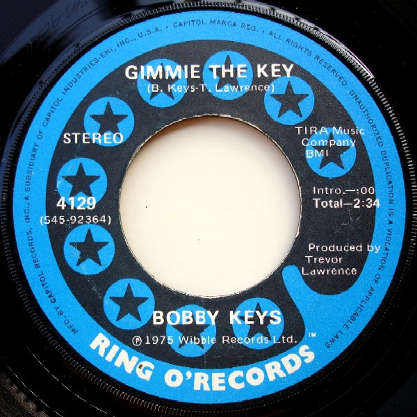 lataa albumi Bobby Keys - Gimmie The Key Honky Tonk Parts 1 2